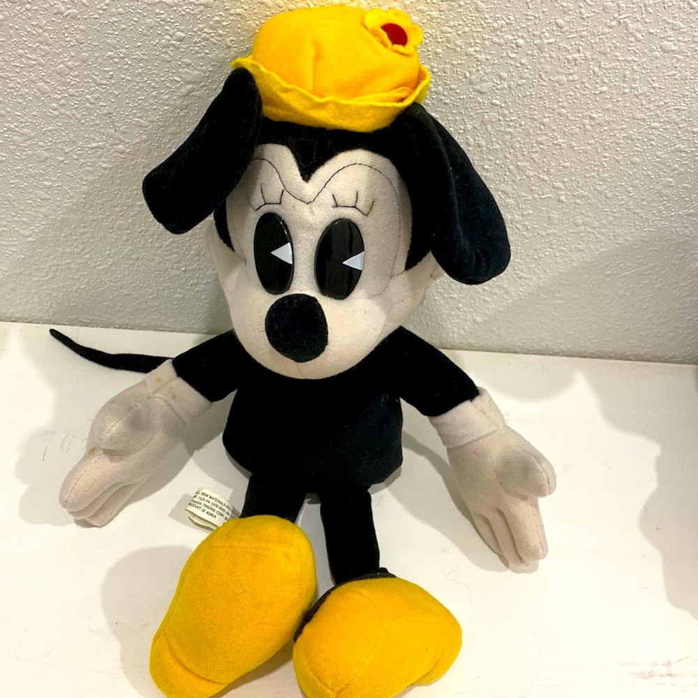 Vintage 80s Set of Disneyland Walt Disney Mickey & Minnie Mouse Plush Toy RARE - Picture 2 of 9